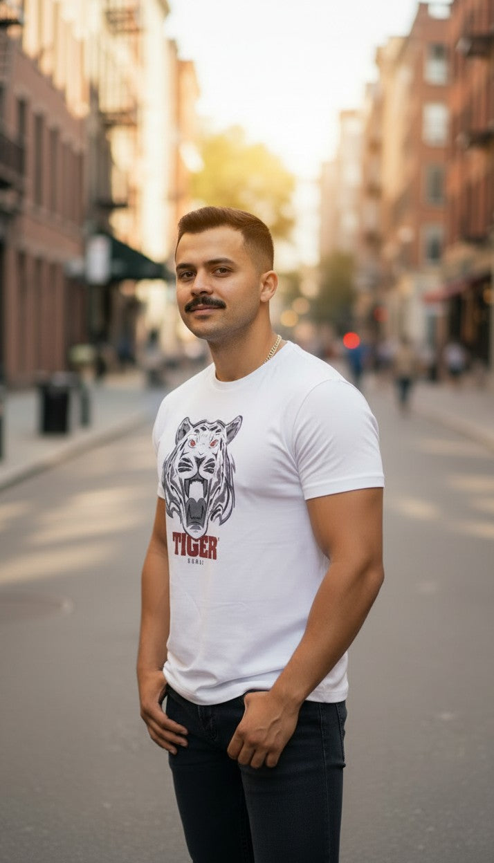 TFG TIGER SUMMER TSHIRTS (White)