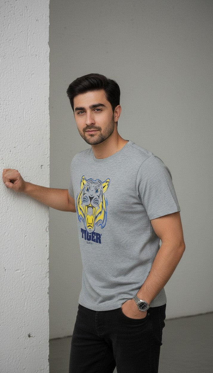 TFG TIGER SUMMER TSHIRTS (Grey)