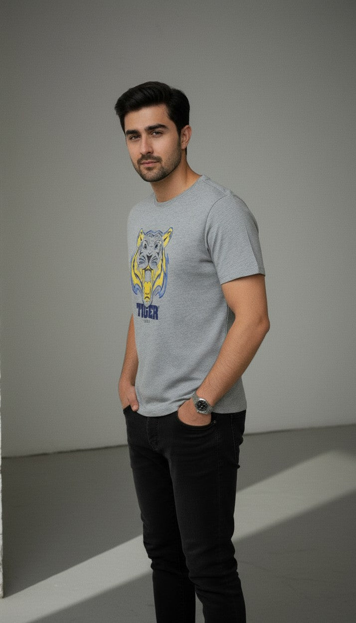 TFG TIGER SUMMER TSHIRTS (Grey)